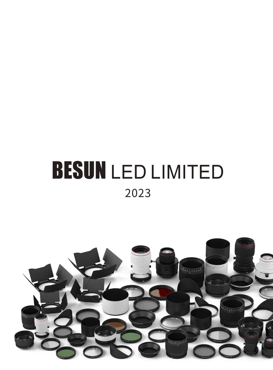 2023 BESUN New Updated All Series Shapeable Track Light (Framing Projector) Catalog
